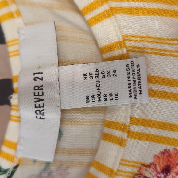 Forever 21 Plus 3x Floral Stripe Tank - Picture 3 of 5